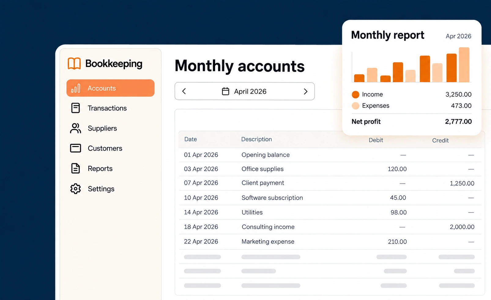 bookkeeping service illustration