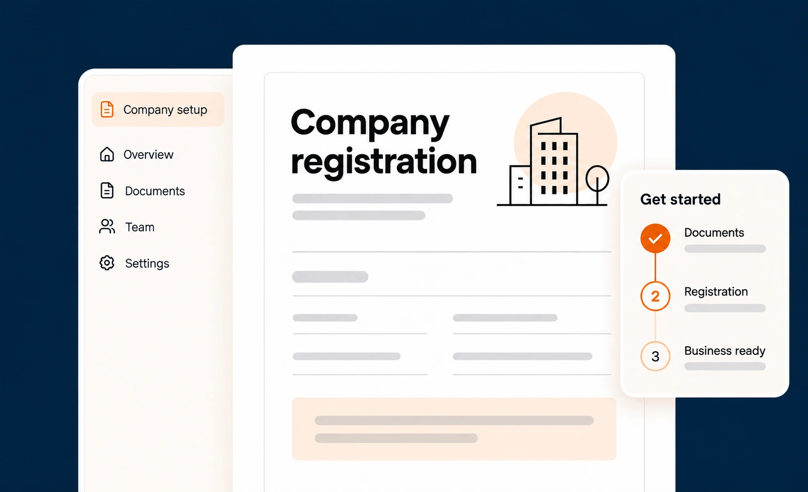 company setup service illustration