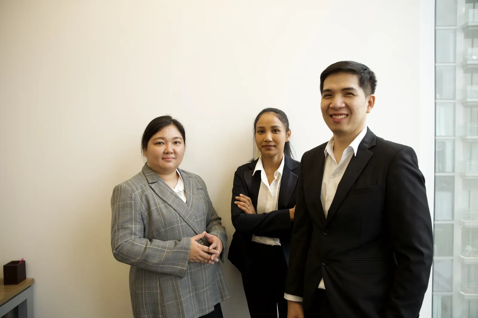 Three members of the YPN Accounting team at their Bangkok office